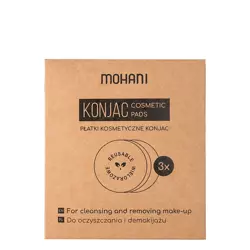 Mohani - Konjac Cosmetic Pads - Rastlinné odličovacie konjakové tampóny - 3ks